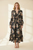 Moonlit Petals Maxi Dress