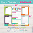 Earn & Learn® Kids Money Management Chore Chart Pad-Pads- Simply Simpson's Boutique is a Women's Online Fashion Boutique Located in Jupiter, Florida