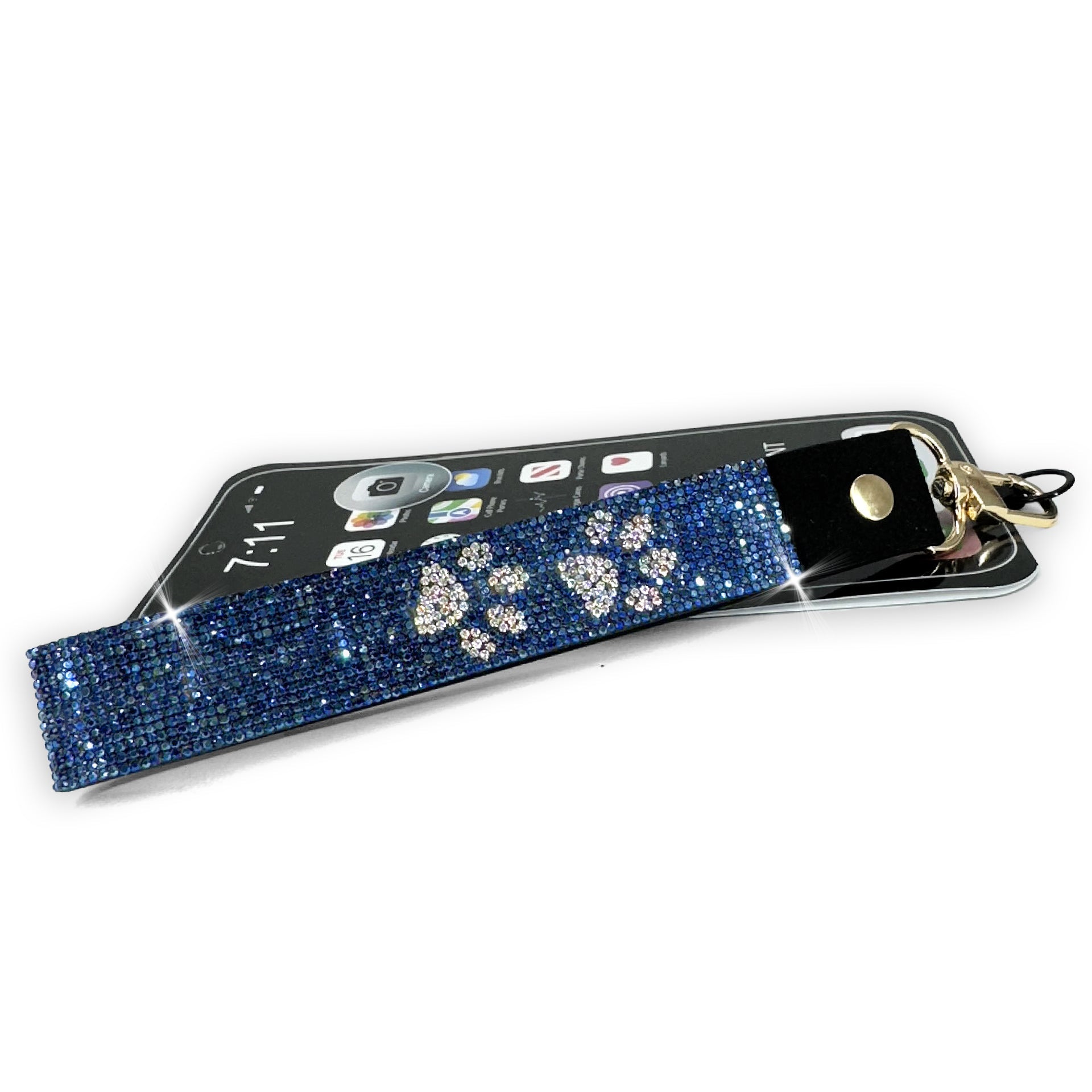 PAW BLUE PHONE WRIST LANYARD-ACCESSORIES- Simply Simpson's Boutique is a Women's Online Fashion Boutique Located in Jupiter, Florida