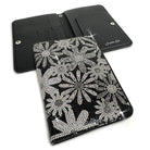 FLOWER POWER PASSPORT HOLDER BLACK-ACCESSORIES- Simply Simpson's Boutique is a Women's Online Fashion Boutique Located in Jupiter, Florida