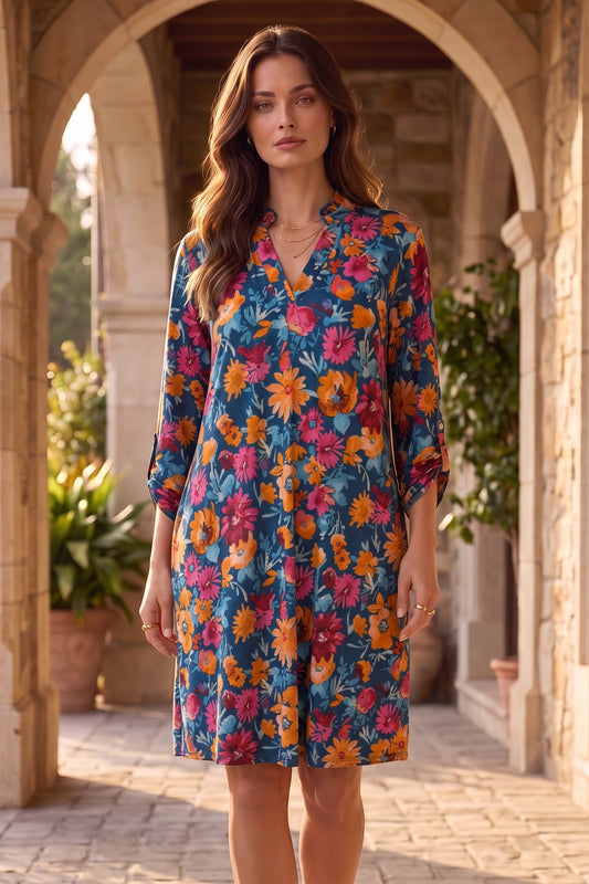 Dear Scarlett Autumn in Bloom Lizzy Dress-240 Dresses- Simply Simpson's Boutique is a Women's Online Fashion Boutique Located in Jupiter, Florida