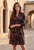 Dear Scarlett Midnight Botanical Lizzy Dress-240 Dresses- Simply Simpson's Boutique is a Women's Online Fashion Boutique Located in Jupiter, Florida