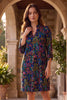 Dear Scarlett Midnight Mosaic Lizzy Dress-240 Dresses- Simply Simpson's Boutique is a Women's Online Fashion Boutique Located in Jupiter, Florida