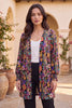 Dear Scarlett Midnight Meadow Smocked Sleeve Cardigan-180 Outerwear- Simply Simpson's Boutique is a Women's Online Fashion Boutique Located in Jupiter, Florida