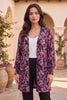 Dear Scarlett Berry Bloom Smocked Sleeve Cardigan-180 Outerwear- Simply Simpson's Boutique is a Women's Online Fashion Boutique Located in Jupiter, Florida