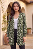 Dear Scarlett Olive Blossom Smocked Sleeve Cardigan-180 Outerwear- Simply Simpson's Boutique is a Women's Online Fashion Boutique Located in Jupiter, Florida