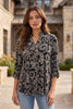 Dear Scarlett Midnight Paisley Lizzy-110 Long Sleeves- Simply Simpson's Boutique is a Women's Online Fashion Boutique Located in Jupiter, Florida