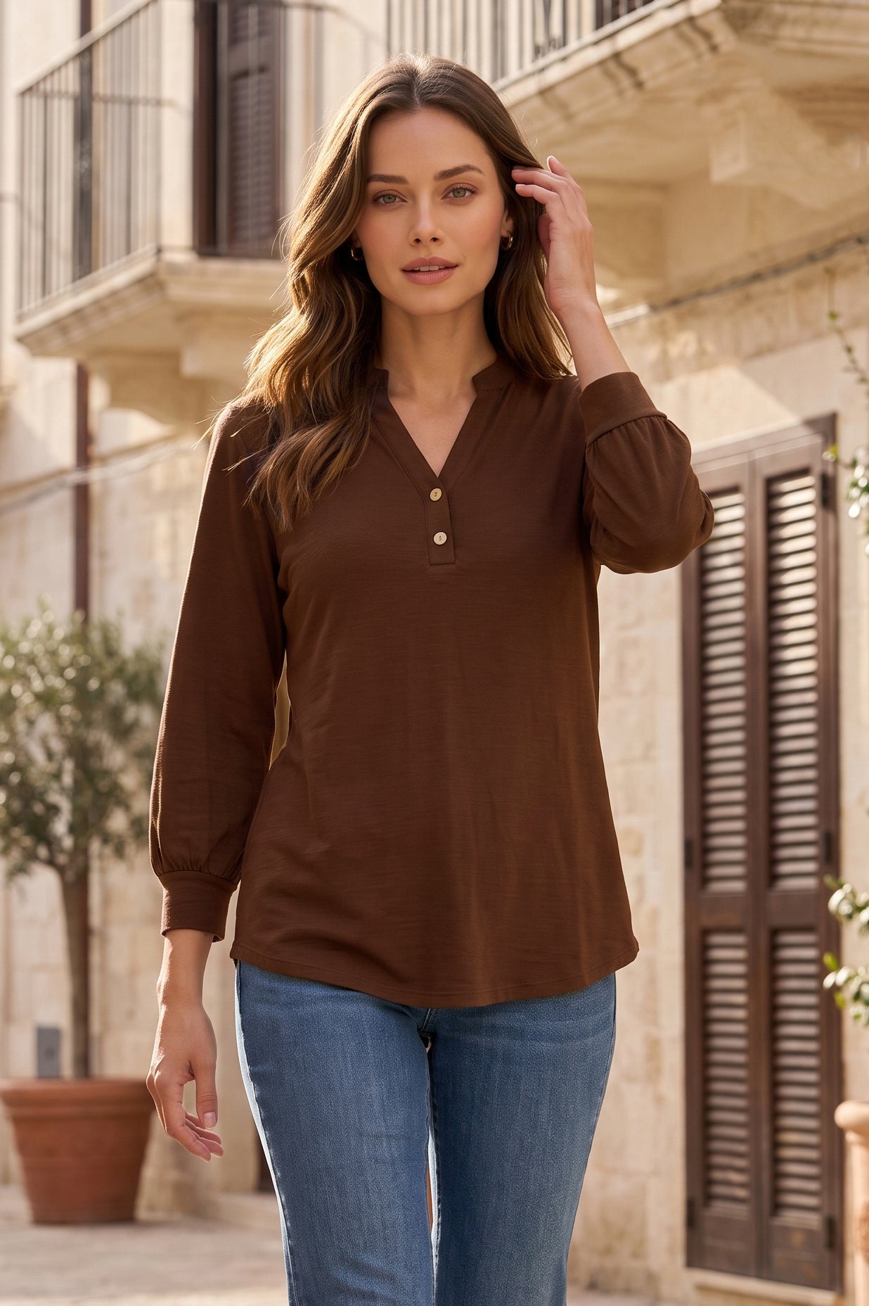Dear Scarlett Refined Lizzy-110 Long Sleeves- Simply Simpson's Boutique is a Women's Online Fashion Boutique Located in Jupiter, Florida
