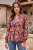 Dear Scarlett Autumn Tapestry Smocked Sleeve Lizzy