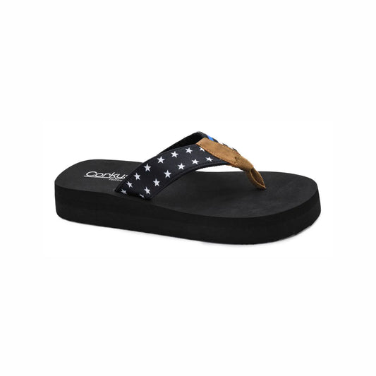 Corky's Liberty Black with Blue-260 Shoes- Simply Simpson's Boutique is a Women's Online Fashion Boutique Located in Jupiter, Florida