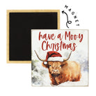 Moo-y Christmas - Square Magnet 2 x 2 x .25- Simply Simpson's Boutique is a Women's Online Fashion Boutique Located in Jupiter, Florida