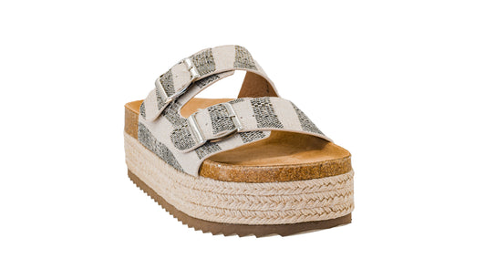 Corky's No Filter Black Natural Stripe-260 Shoes- Simply Simpson's Boutique is a Women's Online Fashion Boutique Located in Jupiter, Florida
