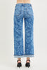 Risen Secret Garden Straight Leg Jeans-200 Jeans- Simply Simpson's Boutique is a Women's Online Fashion Boutique Located in Jupiter, Florida