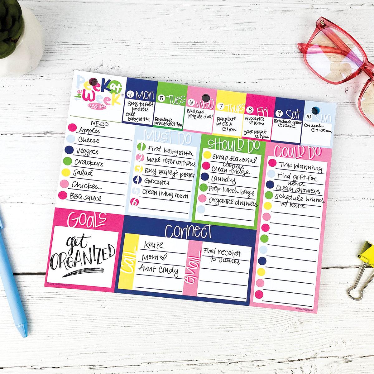 NEW! Plan Your Way Bundle | Daily & Weekly Planner Pads-Pads- Simply Simpson's Boutique is a Women's Online Fashion Boutique Located in Jupiter, Florida