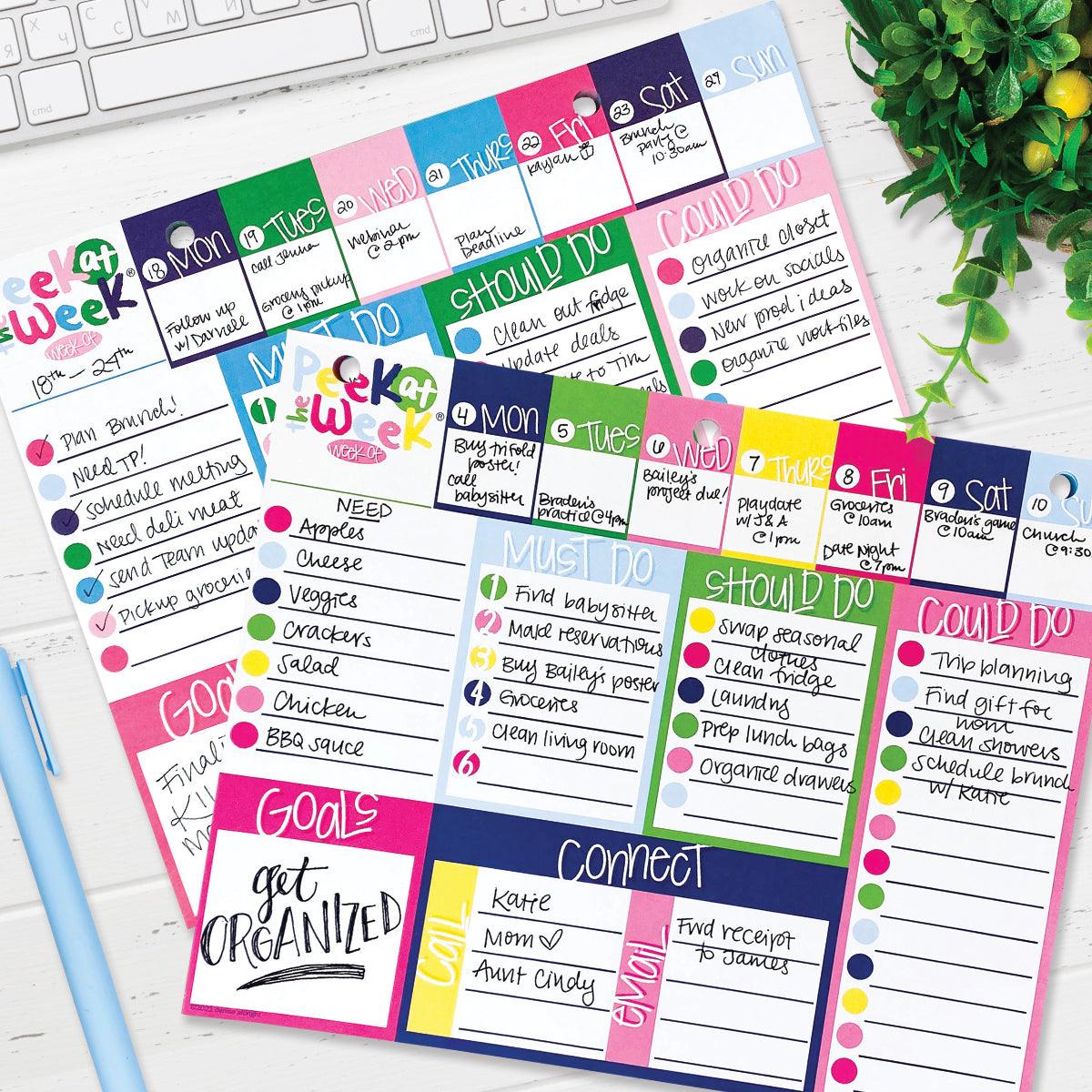 NEW! Plan Your Way Bundle | Daily & Weekly Planner Pads-Pads- Simply Simpson's Boutique is a Women's Online Fashion Boutique Located in Jupiter, Florida