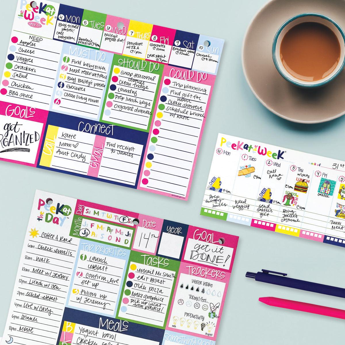 NEW! Plan Your Way Bundle | Daily & Weekly Planner Pads-Pads- Simply Simpson's Boutique is a Women's Online Fashion Boutique Located in Jupiter, Florida