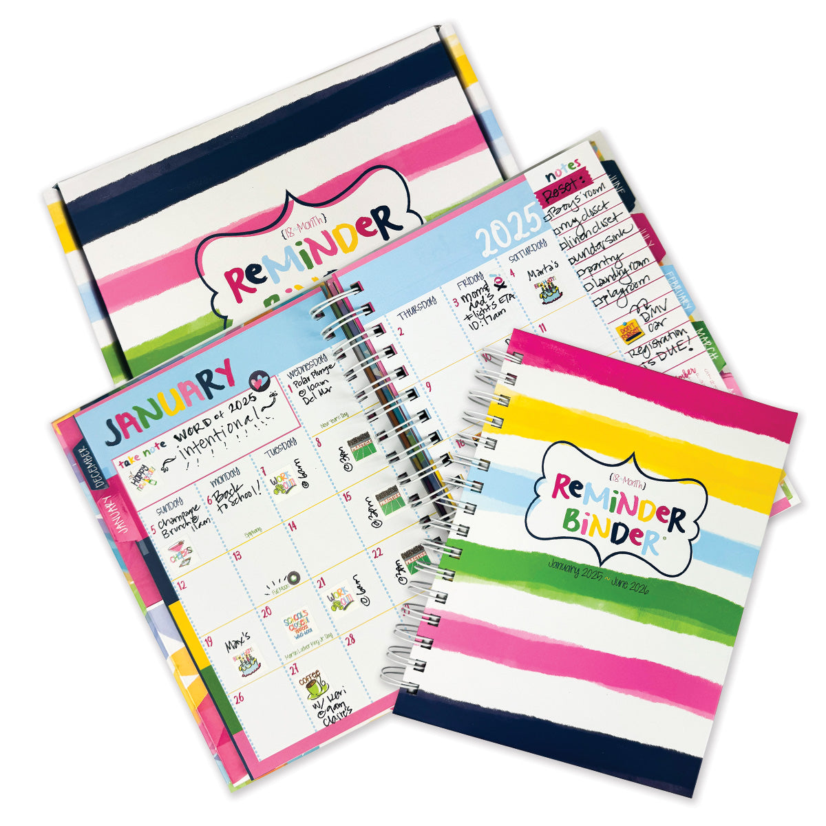 NEW! 2025-26 Reminder Binder® Planner | January 2025 - June 2026-Planner- Simply Simpson's Boutique is a Women's Online Fashion Boutique Located in Jupiter, Florida