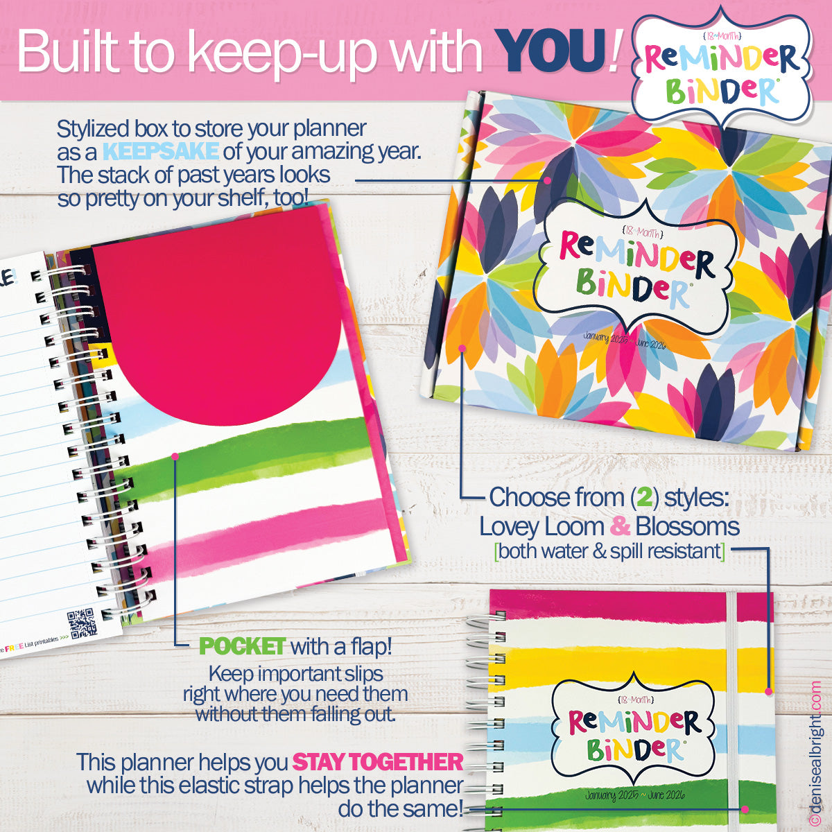 NEW! Dream Gift Planner Bundle | 2025-26 Reminder Binder® Planner | [2] Planner Pads & Pocket Notebook-Planner- Simply Simpson's Boutique is a Women's Online Fashion Boutique Located in Jupiter, Florida