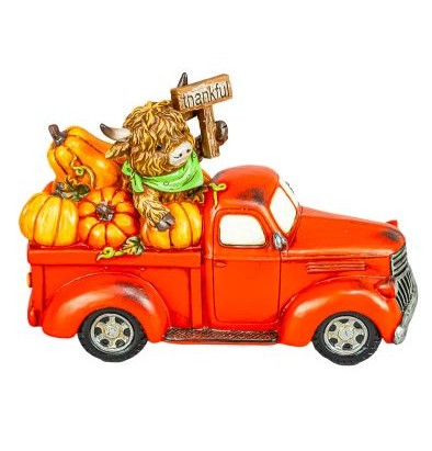 Highland Cow Harvest Truck