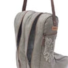 Sunstone Cotton & Leather Boot Bag in Clay Fern-270 Accessories- Simply Simpson's Boutique is a Women's Online Fashion Boutique Located in Jupiter, Florida