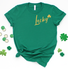 Lucky Glitter Puff-Graphic Tee- Simply Simpson's Boutique is a Women's Online Fashion Boutique Located in Jupiter, Florida