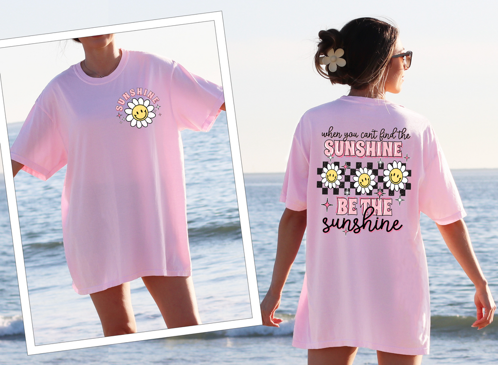Be the sunshine☀️💗 Graphic Tee-Graphic Tee- Simply Simpson's Boutique is a Women's Online Fashion Boutique Located in Jupiter, Florida
