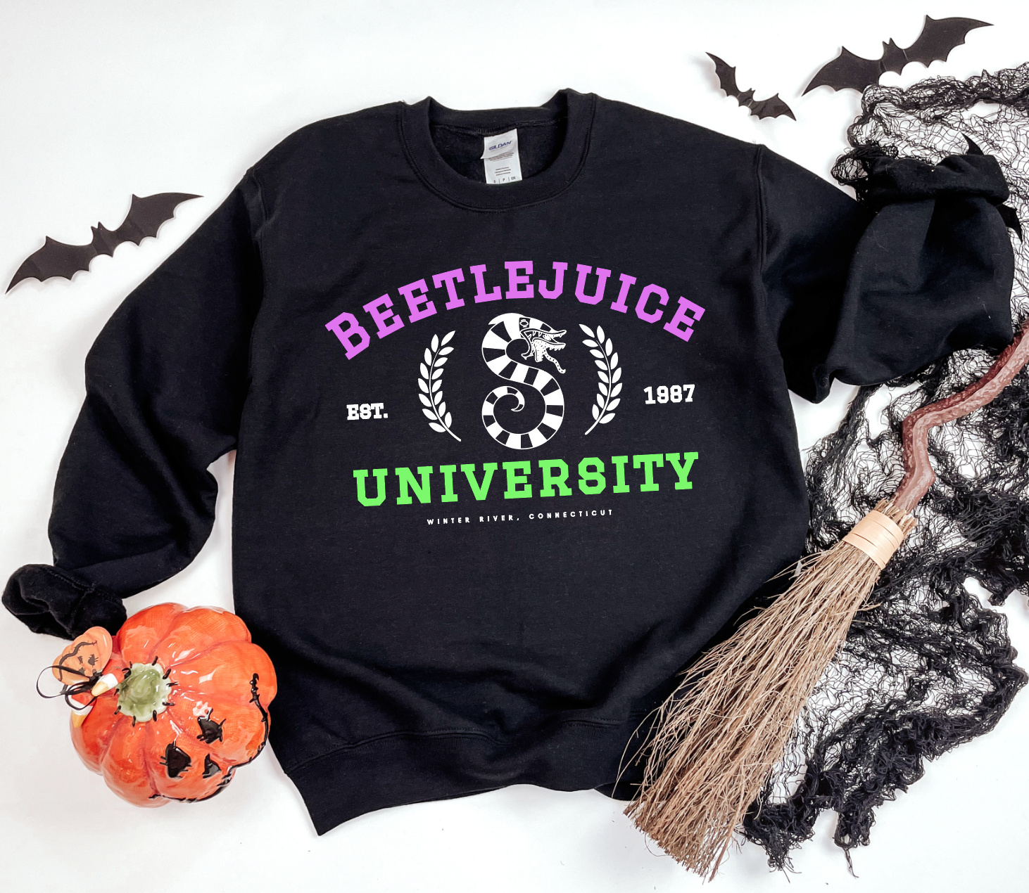 BEETLE JUICE UNIVERSITY 🪲🧃-Graphic Tee- Simply Simpson's Boutique is a Women's Online Fashion Boutique Located in Jupiter, Florida