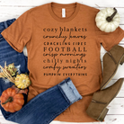 Cozy Blankets Crunchy Leaves-Graphic Tee- Simply Simpson's Boutique is a Women's Online Fashion Boutique Located in Jupiter, Florida