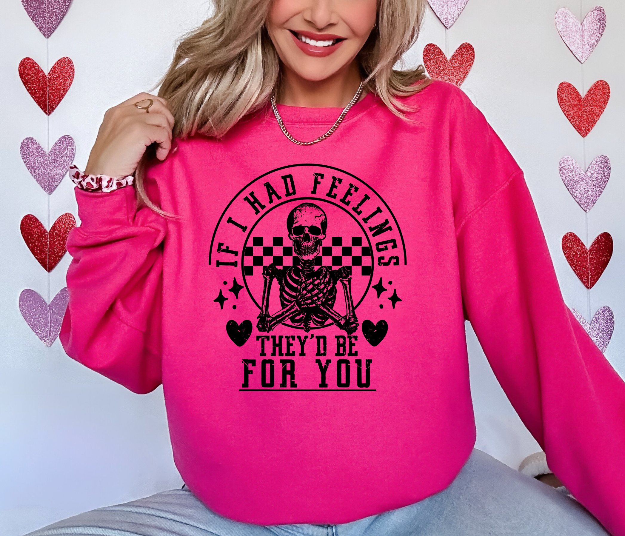 IF I HAD FEELINGS THEY'D BE FOR YOU Sweatshirt-Graphic Tee- Simply Simpson's Boutique is a Women's Online Fashion Boutique Located in Jupiter, Florida