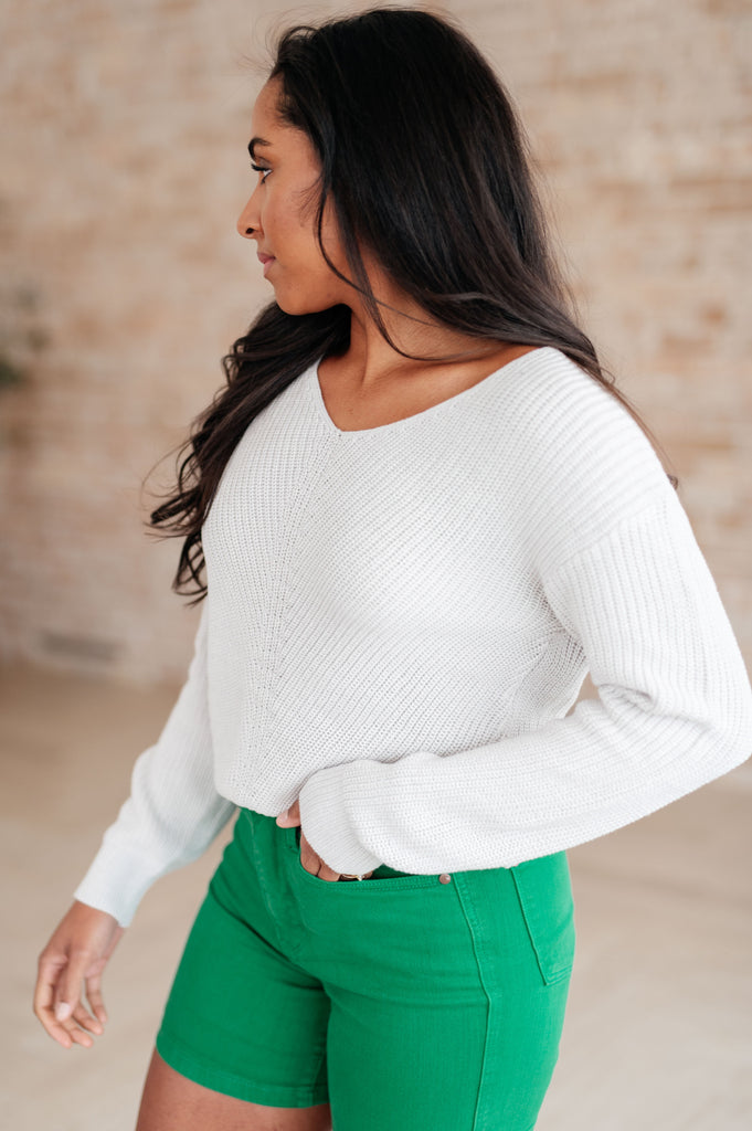 Told You So Ribbed Knit V Neck Sweater-Shirts & Tops- Simply Simpson's Boutique is a Women's Online Fashion Boutique Located in Jupiter, Florida