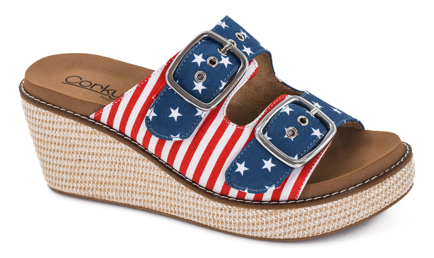 Corky's Yeah Okay Americana-260 Shoes- Simply Simpson's Boutique is a Women's Online Fashion Boutique Located in Jupiter, Florida