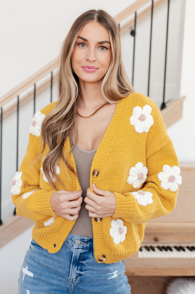 You're Enough Floral Cardigan-Shirts & Tops- Simply Simpson's Boutique is a Women's Online Fashion Boutique Located in Jupiter, Florida