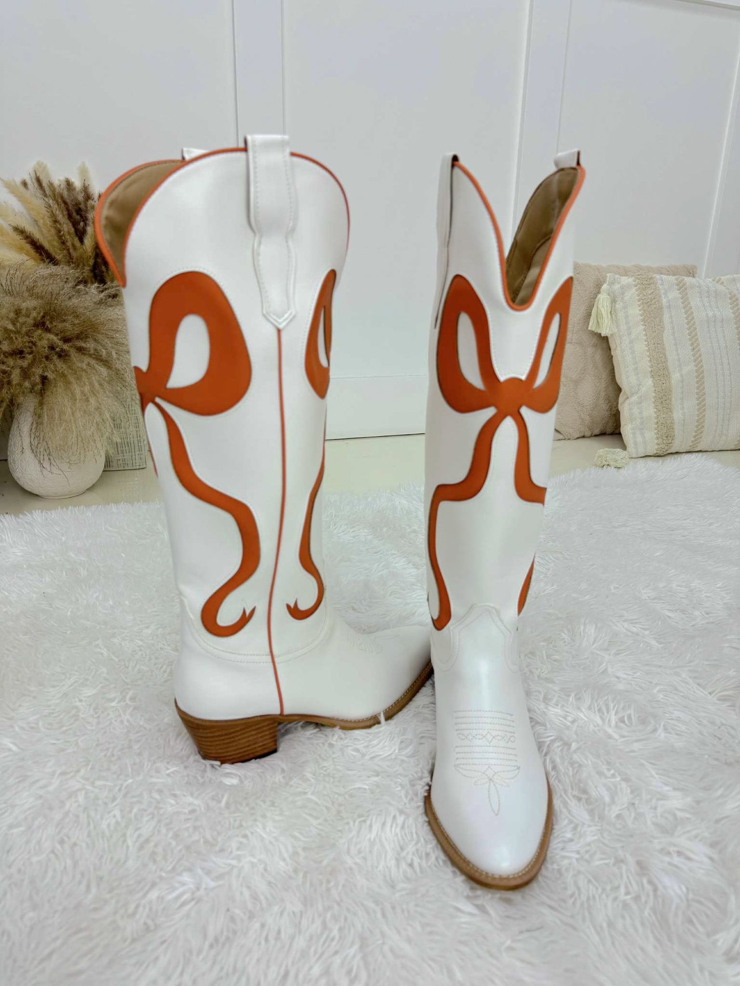 Tall Simply Bow Boots-260 Shoes- Simply Simpson's Boutique is a Women's Online Fashion Boutique Located in Jupiter, Florida