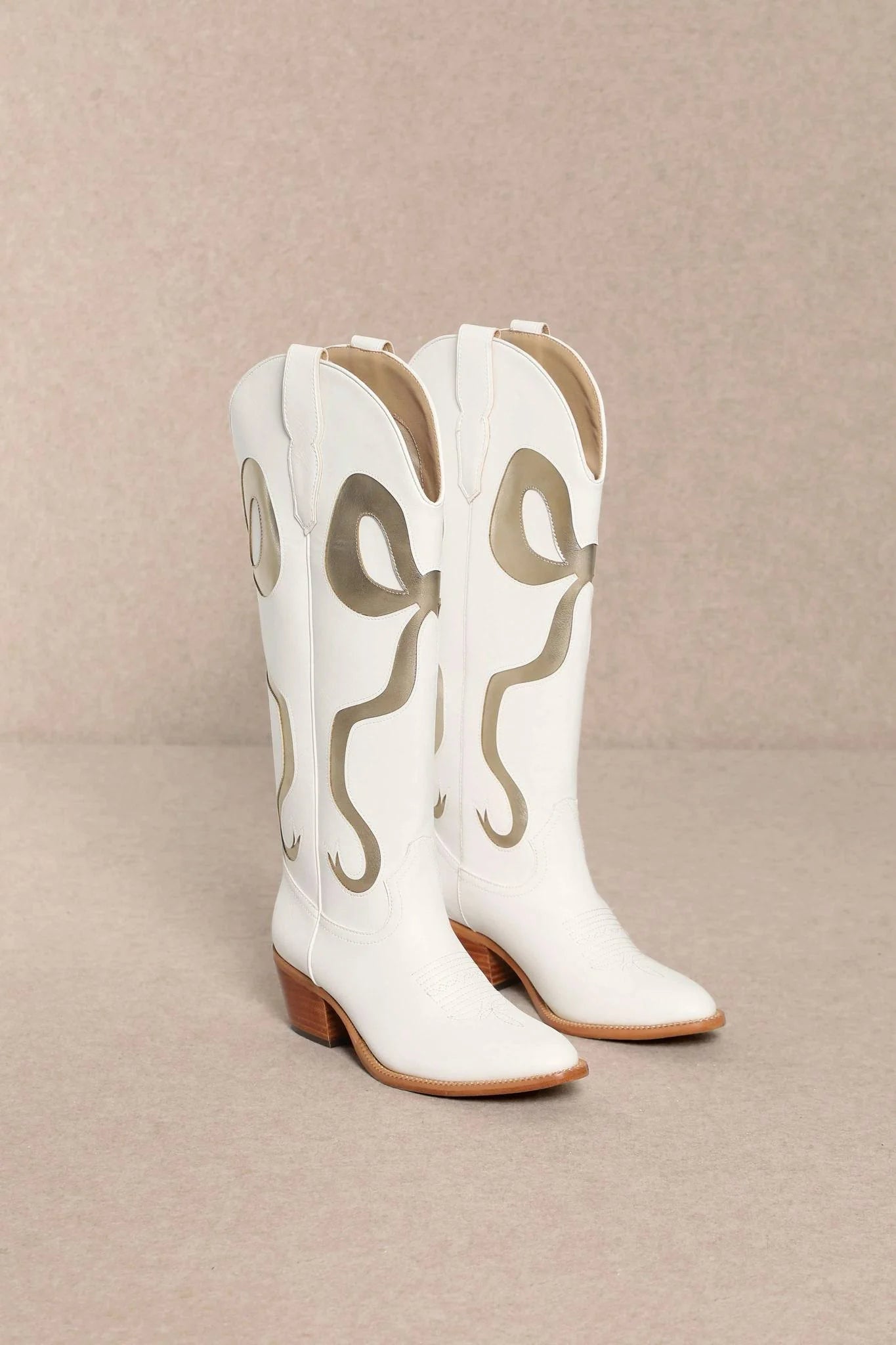 Tall Gold Bow Boots-260 Shoes- Simply Simpson's Boutique is a Women's Online Fashion Boutique Located in Jupiter, Florida
