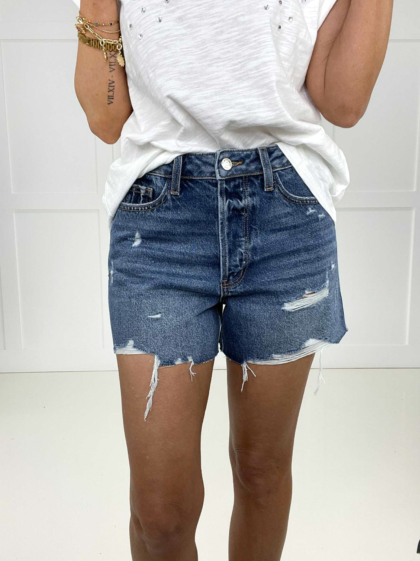 Judy Blue Mega Magic Cut Off Shorts-190 Skirts/Shorts- Simply Simpson's Boutique is a Women's Online Fashion Boutique Located in Jupiter, Florida