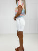 Judy Blue Coastal Classic White Relaxed Shorts w/ Cell Phone Back Pocket-190 Skirts/Shorts- Simply Simpson's Boutique is a Women's Online Fashion Boutique Located in Jupiter, Florida