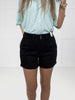 Judy Blue Black Trouser Shorts-190 Skirts/Shorts- Simply Simpson's Boutique is a Women's Online Fashion Boutique Located in Jupiter, Florida