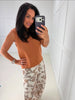 Ella Caramel Open Knit Top- Simply Simpson's Boutique is a Women's Online Fashion Boutique Located in Jupiter, Florida