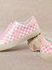 Pink Checkmate Superstar Sneakers-260 Shoes- Simply Simpson's Boutique is a Women's Online Fashion Boutique Located in Jupiter, Florida