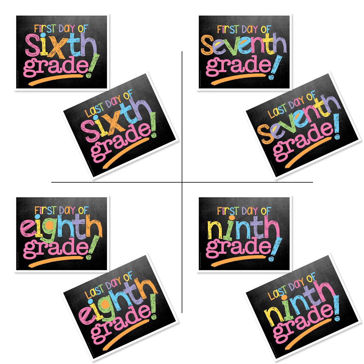 First & Last Day of School Photo Signs | 17 Grades | 4 Styles-Back to School- Simply Simpson's Boutique is a Women's Online Fashion Boutique Located in Jupiter, Florida