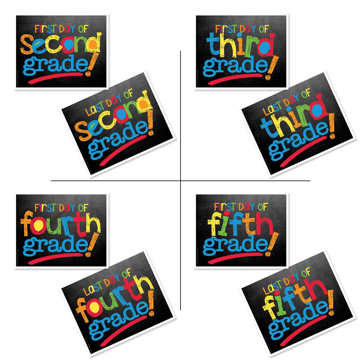 First & Last Day of School Photo Signs | 17 Grades | 4 Styles-Back to School- Simply Simpson's Boutique is a Women's Online Fashion Boutique Located in Jupiter, Florida