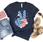 Americana Peace Hand-Graphic Tee- Simply Simpson's Boutique is a Women's Online Fashion Boutique Located in Jupiter, Florida