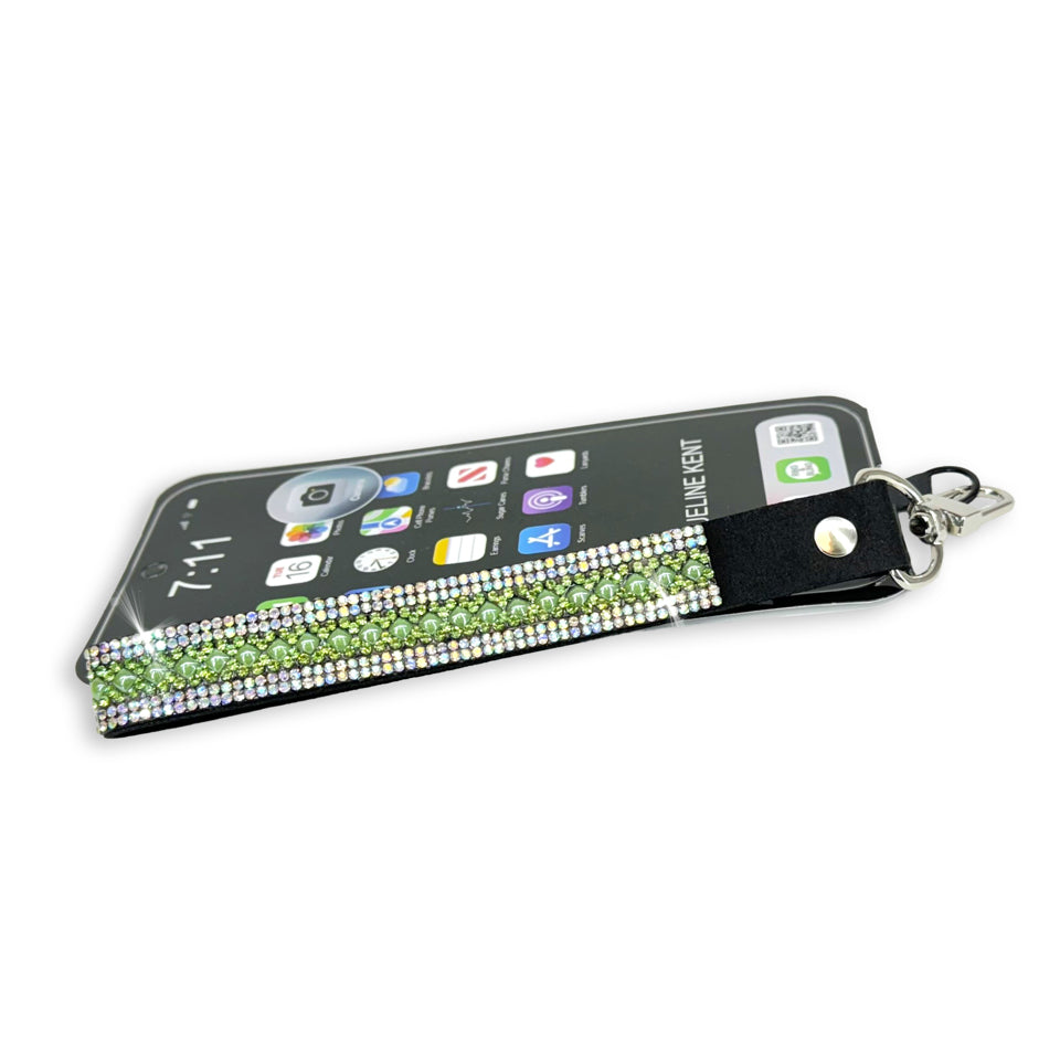 ROYAL GARDEN PARTY COLLECTION PHONE WRIST LANYARD GREEN-ACCESSORIES- Simply Simpson's Boutique is a Women's Online Fashion Boutique Located in Jupiter, Florida