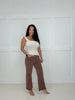 Brown Acid Washed Fryed Hem Jeans- Simply Simpson's Boutique is a Women's Online Fashion Boutique Located in Jupiter, Florida