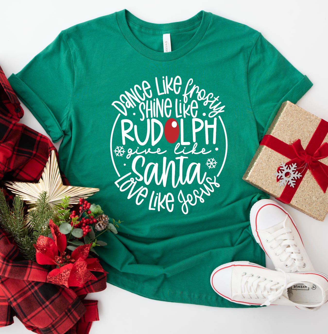 Dance Like frosty Love like Jesus-Graphic Tee- Simply Simpson's Boutique is a Women's Online Fashion Boutique Located in Jupiter, Florida