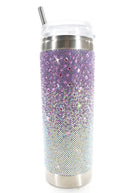 ROYAL GARDEN PARTY COLLECTION OMBRE MAUVE TUMBLER-TUMBLERS- Simply Simpson's Boutique is a Women's Online Fashion Boutique Located in Jupiter, Florida