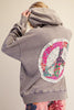 Grey Peace, Love & Patchwork Hoodie-160 Sweatshirts- Simply Simpson's Boutique is a Women's Online Fashion Boutique Located in Jupiter, Florida