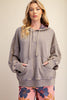 Grey Peace, Love & Patchwork Hoodie-160 Sweatshirts- Simply Simpson's Boutique is a Women's Online Fashion Boutique Located in Jupiter, Florida