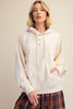 Cream Peace, Love & Patchwork Hoodie-160 Sweatshirts- Simply Simpson's Boutique is a Women's Online Fashion Boutique Located in Jupiter, Florida