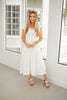 Ivory Flutter Sleeve Midi Dress-240 Dresses- Simply Simpson's Boutique is a Women's Online Fashion Boutique Located in Jupiter, Florida